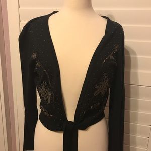 Beaded sweater/shrug